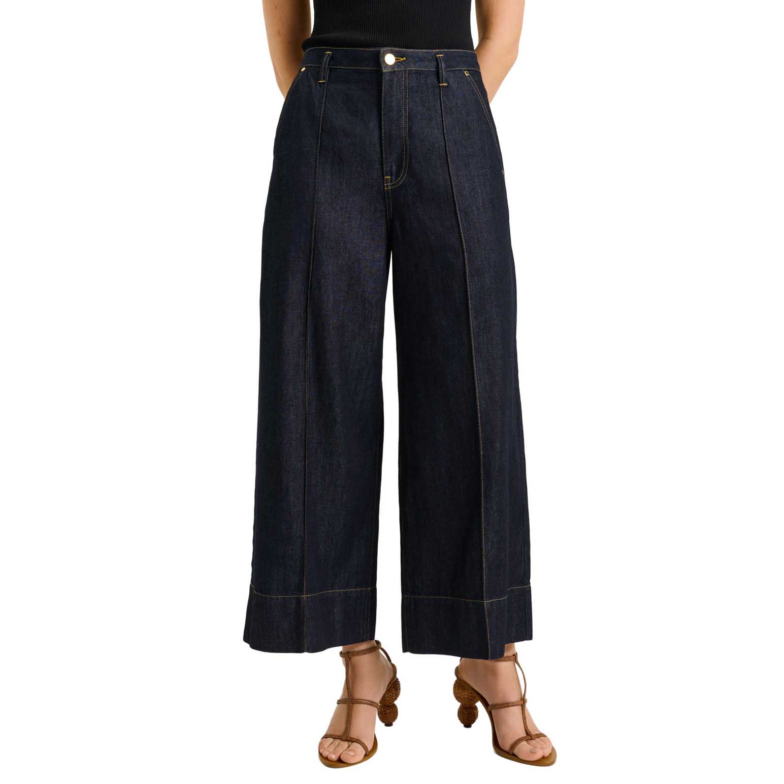 Veronika Maine Cotton Lyocell Flared Jean